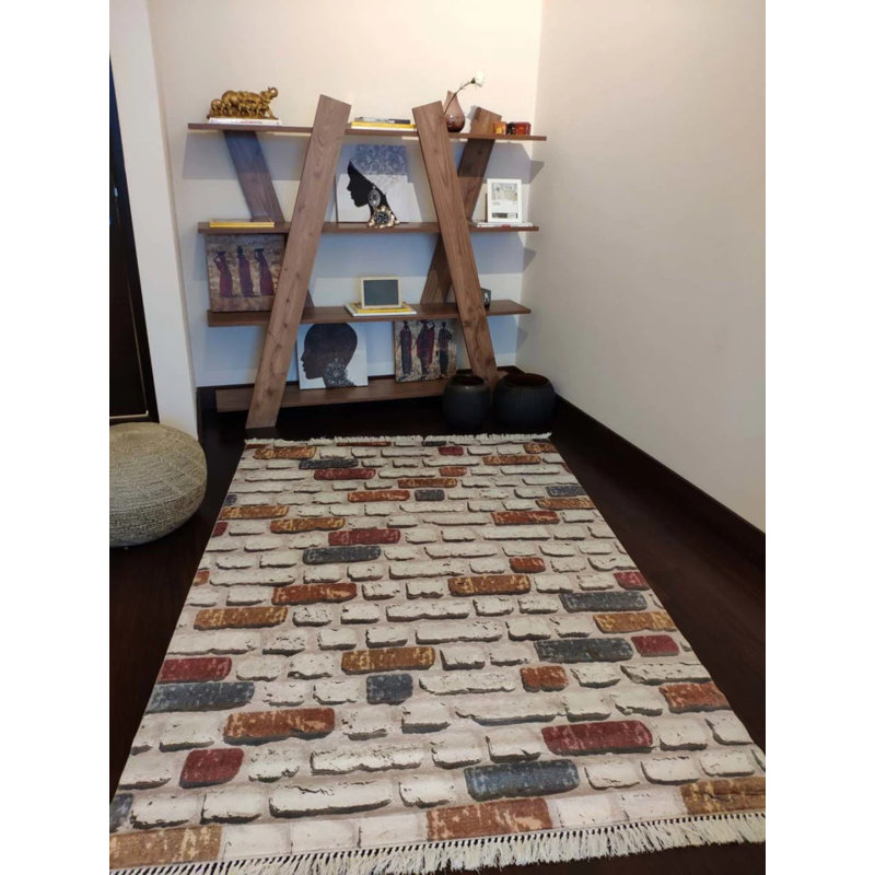 Tapis Masanao avec envers antidérapant, Tapis de couloir 2 pi 7 po x 14 pi 9 po
