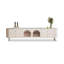 Meuble télé moderne en bois manufacturé blanc-1167781684