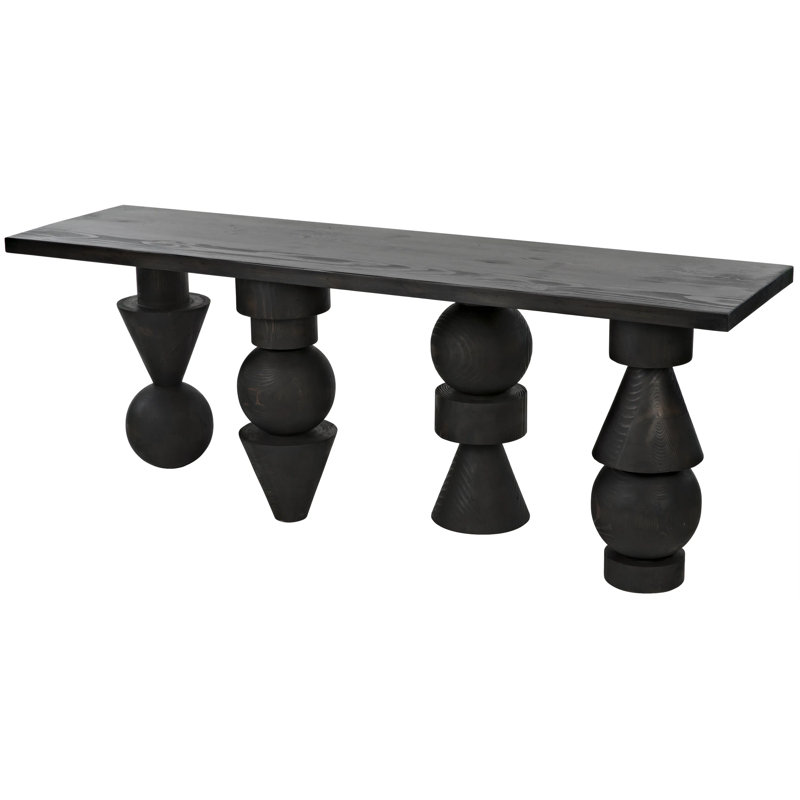 Moai 82'' W Solid Wood Console Table