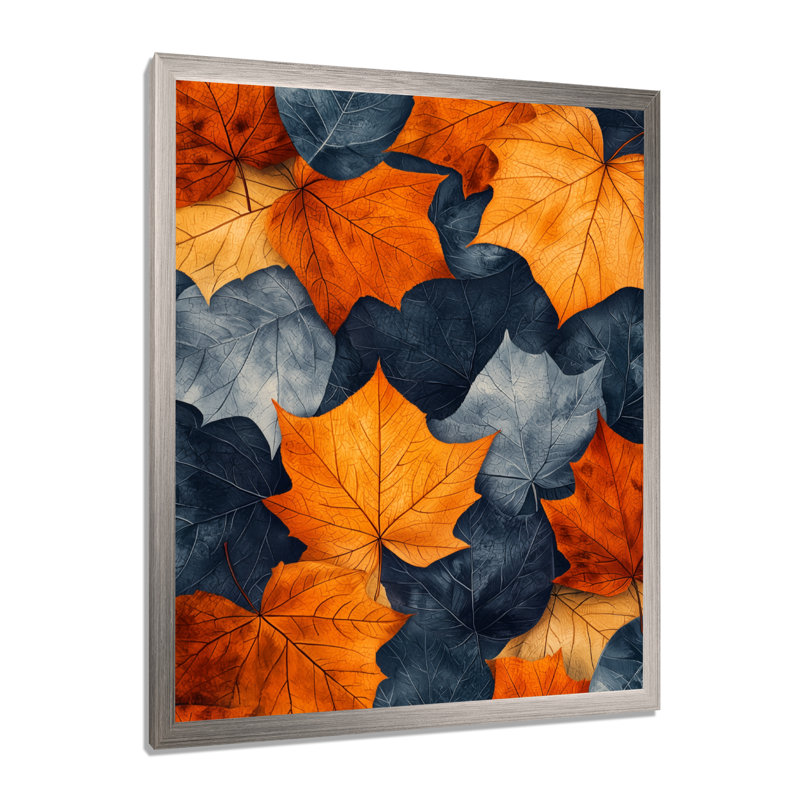 Seren - impressions sur toile florales, H 20 po x l 12 po, Picture Framed, Argent argent