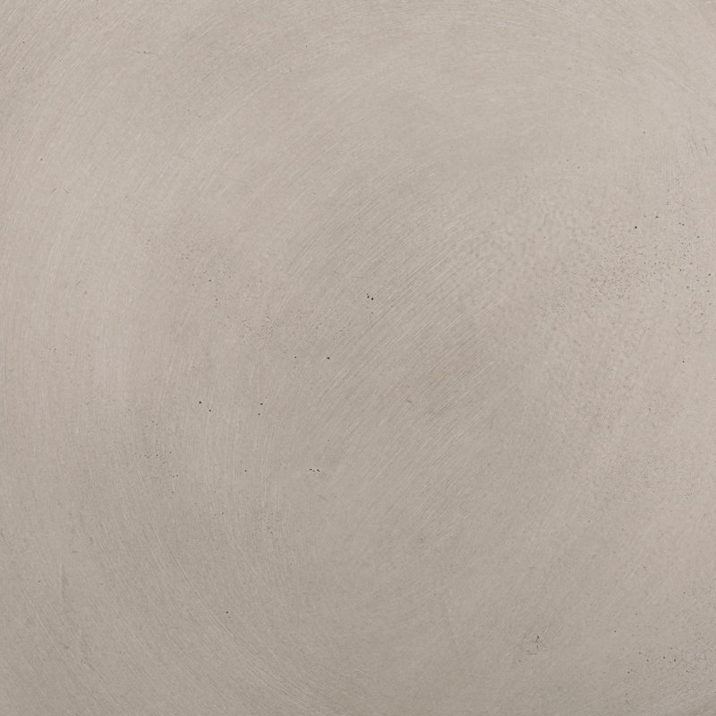 Table d'appoint d'extérieur en béton léger, gris clair