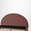 Lit plateforme capitonné, bouclé, profil bas, tête de lit cintrée, moderne, chambre-713876026-713876027
