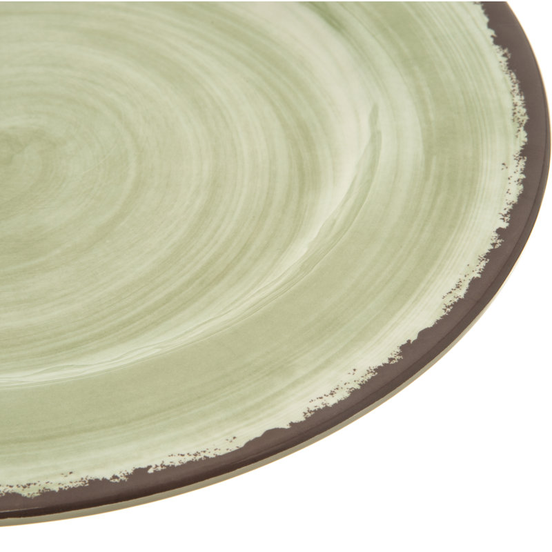Assiette plate en mélamine 11 po Darrion, Jade