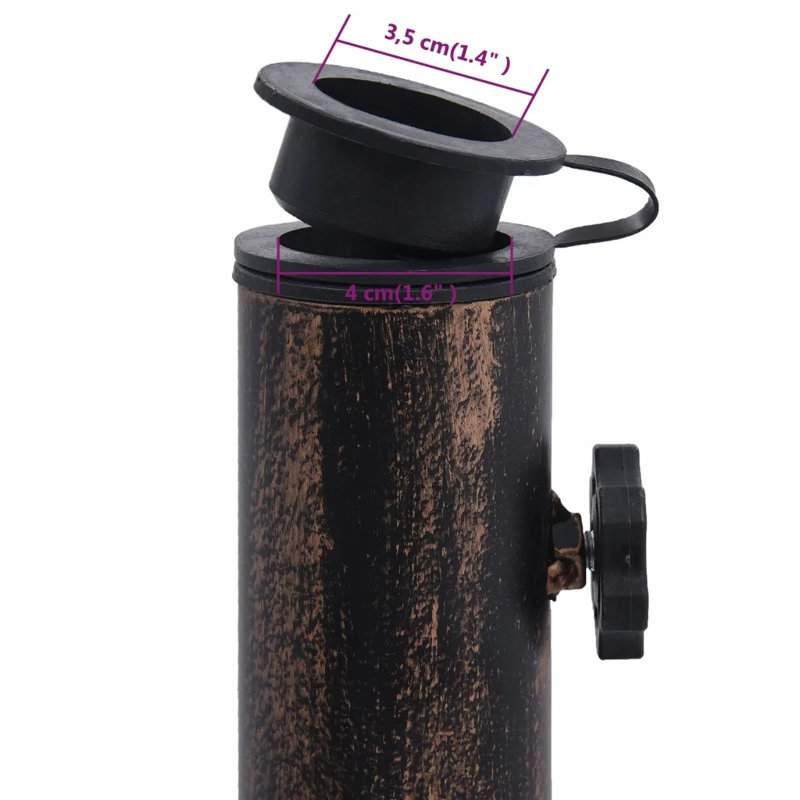 Tabitha 12kg Cast Iron Free Standing Umbrella Base, Bronze