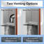 VIKIO 30" 300 CFM Convertible Under Cabinet Range Hood in Stainless Steel with LED Light, 2-Way Venting and mesh Filter