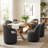 Upholstered Fully Assembled Swivel Dining Chairs (Set Of 2)-1315604168