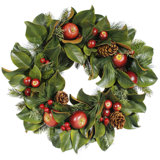Winward International Faux Pinecone & Apple Wreath