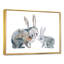 Mère lapin et bébé lapin - peinture sur toile-67389247-67389253