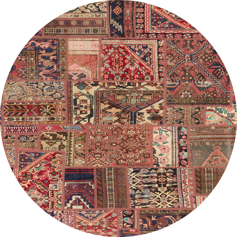 Tapis abstrait et moderne 2057, Rond 7 pi