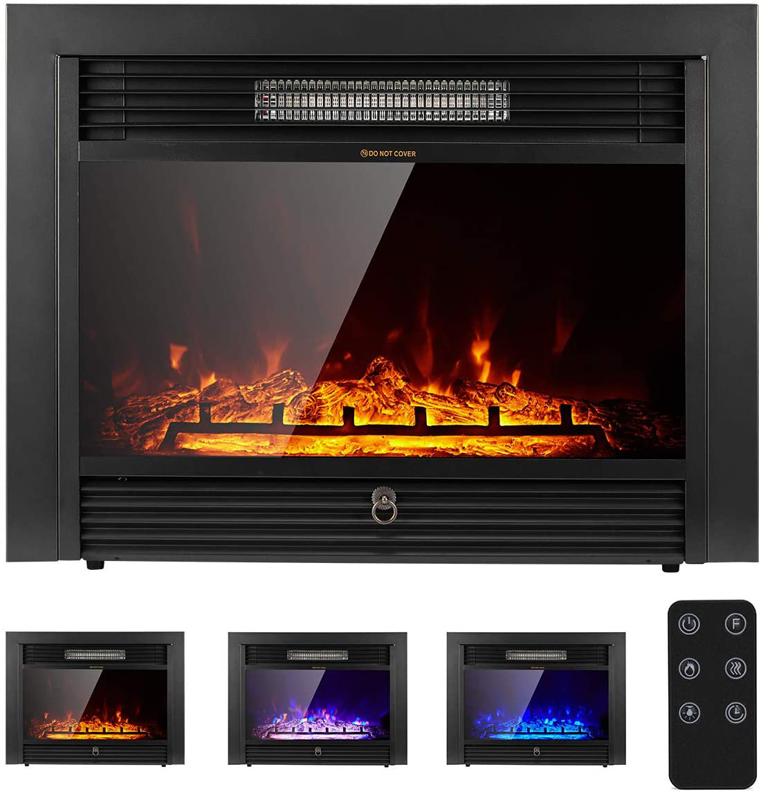 Symple Stuff Giesen 28.5'' W Electric Fireplace Insert u0026 Reviews | Wayfair