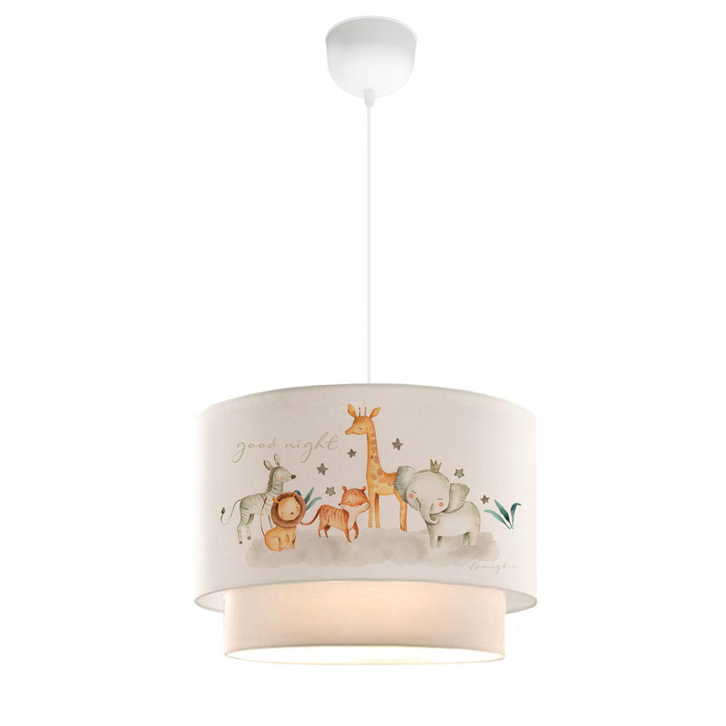 Luminaire de lustre en tissu élégant, capuchon de 11,8 po de diamètre x 7,9 po de hauteur, hauteur totale: 27,6 po | E27 Max 40W | Éclairage de maison élégant pour le salon, la salle à manger et la chambre à coucher, design moderne et ambiance chaleureuse