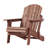 Outdoor Oversize Wooden Folding Adirondack Chair - Pre - Assembled For Poolside And Garden Spaces-716562759