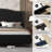 Upholstered Tufted Headboard Bed Wingback Bed-2044547581-2040993100