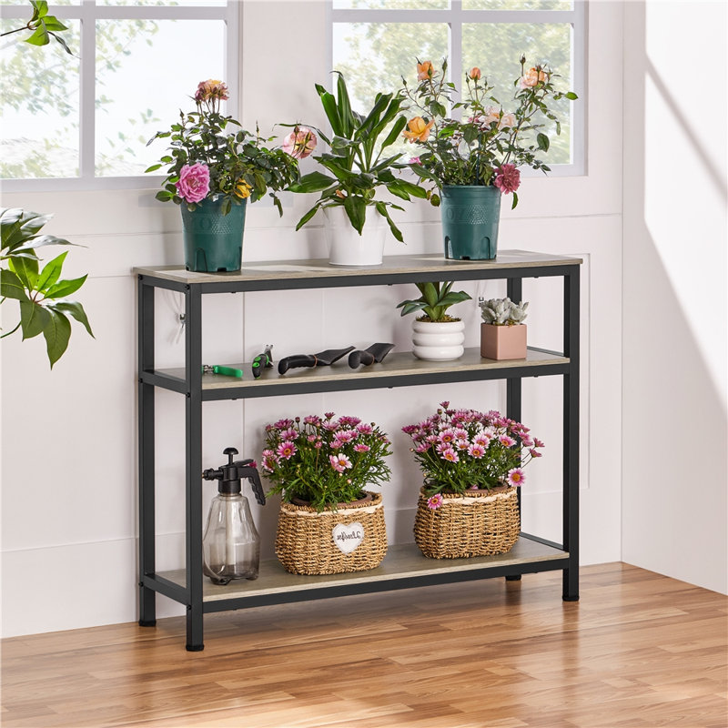Console étroite l 3 po Lenoir, Gris