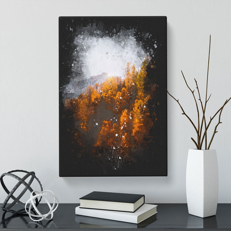 Golden Forest in Italy - Wrapped Canvas, 60cm H x 40cm W x 3cm D