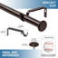 Tringle à rideaux simple réglable 1 po Adelaida-1277911343-1277911341