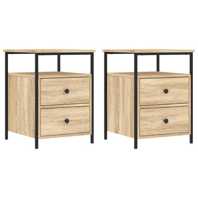 Elsinore 44cm W Iron Bedside Table