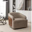 Fauteuil demi-tonneau rotatif en simili cuir Andretta-1428319684