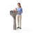 Step2 MailMaster Express Mocha Post Mounted Mailbox-29693297-29693296