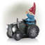 Statue de gnome à cheval à cheval