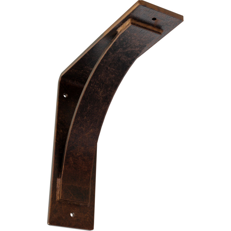 Support en acier Morris, Cuivre antique, H 10 po x l 3 po x P 10 po