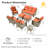 Tommy Outdoor Wicker 9 Person Seating Group With Cushions With Swivel Rocking Chairs And Side Table-953171711