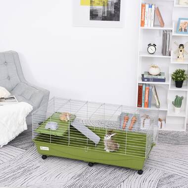 Ciresila Rabbit & Guinea Pig Cage with Hay Feeder, Bottle & Bowl Tucker Murphy Pet Size: 20.5 H x 17.5 W x 29 D