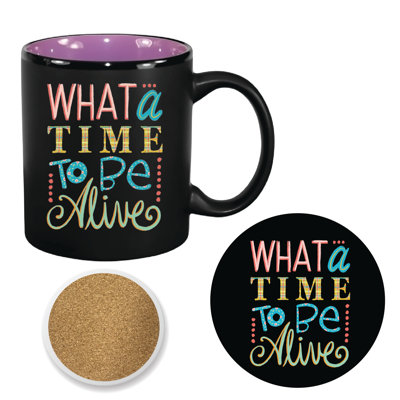 Colorful Sayings II 11 oz Mug & Coaster Set
