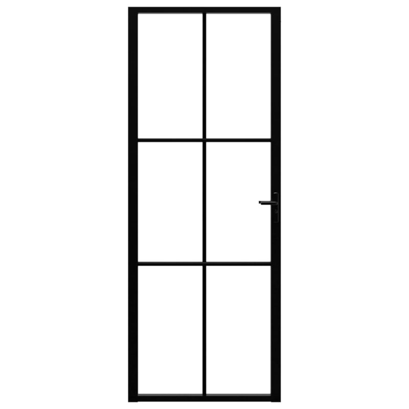 Porte en métal et en verre, 29,9 po x 79,3 po