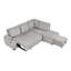 Canapé modulaire en forme de L 94 po avec lit escamotable, repose-pieds, ports USB et grand espace de rangement 94 po-65814126