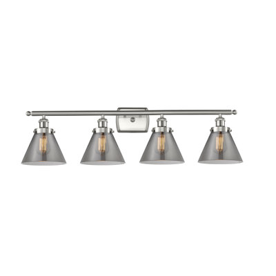 Éclairage pour meuble-lavabo 4 lumières 38 po Ballston Urban Cone