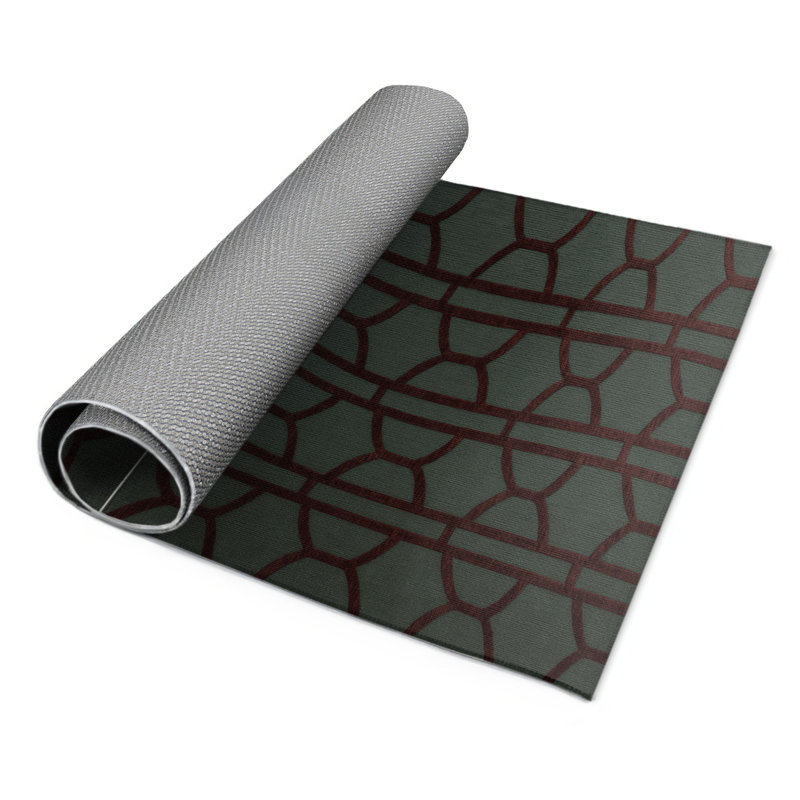 Tapis gris intérieur et extérieur Trellis, Rectangle 9' x 12'