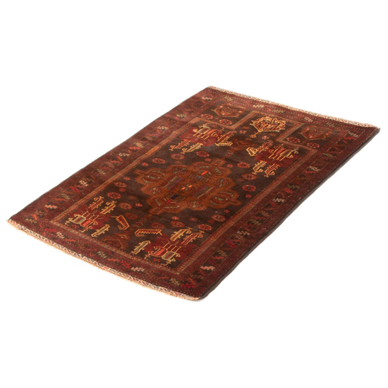 Tapis noir Teimani 3 pi 1 po x 5 pi 0 po