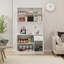Armoire de rangement pour garde-manger de 71 pouces avec comptoir de four à micro-ondes, huche autoportante avec tablettes réglables, 6 portes et 1 tiroir