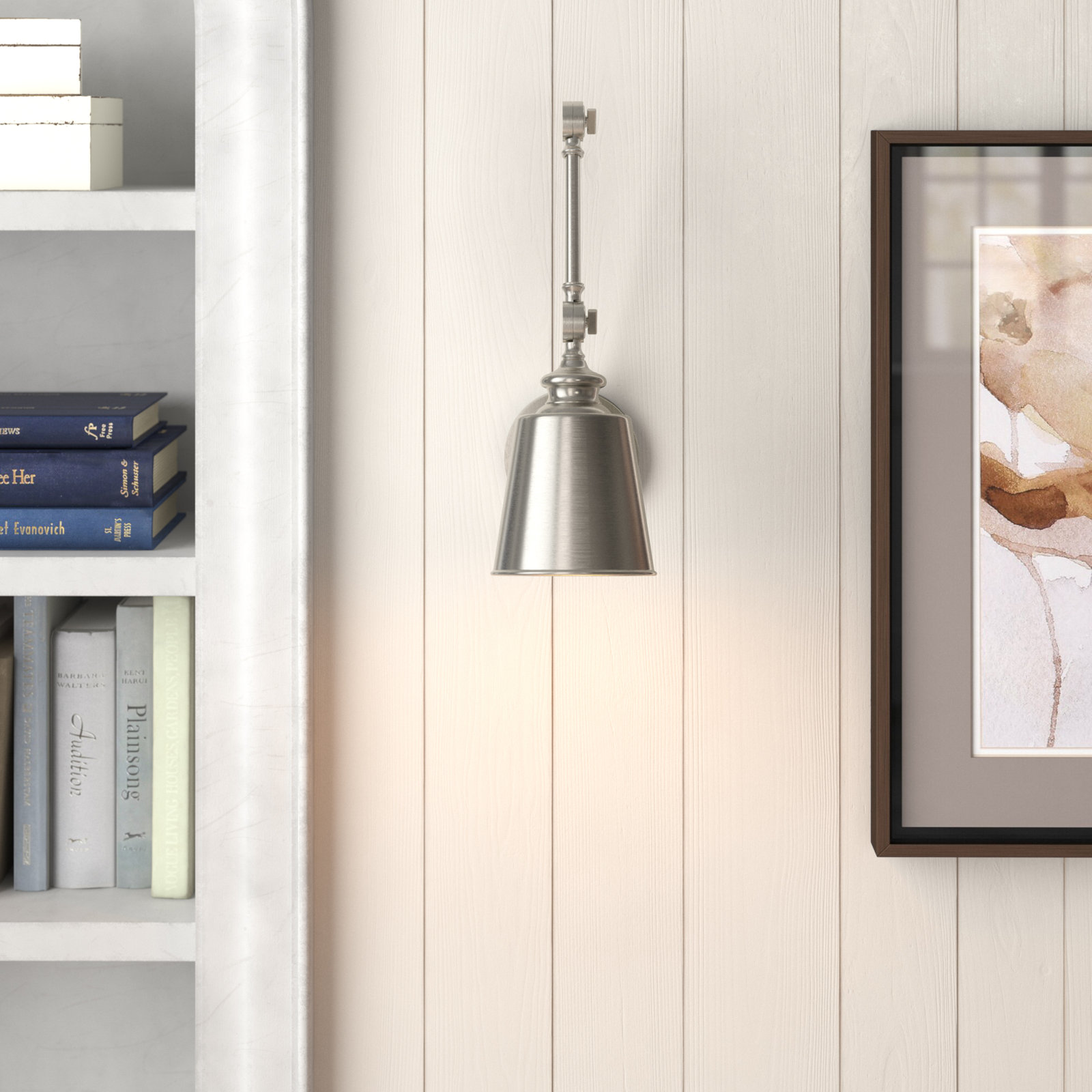 Richwood 2 Light Dimmable Wall Sconces, Brushed Nickel