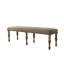 Banc rembourré en microfibre avec garniture cloutée Birmingham