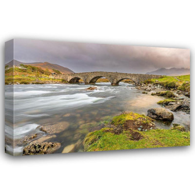 Norring, Tom Gallery Canvas Art: Enchanted Waters of Sligachan Old Bridge Isle of Skye, Scotland
