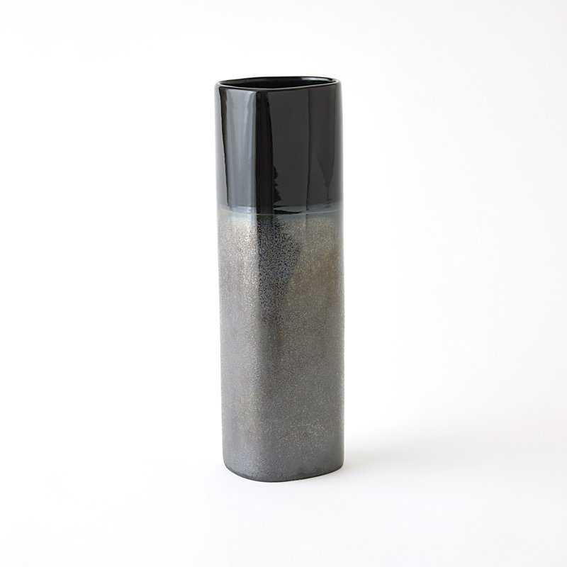 Descent Handmade Earthenware Table Vase, 15" H x 5" W x 5" D