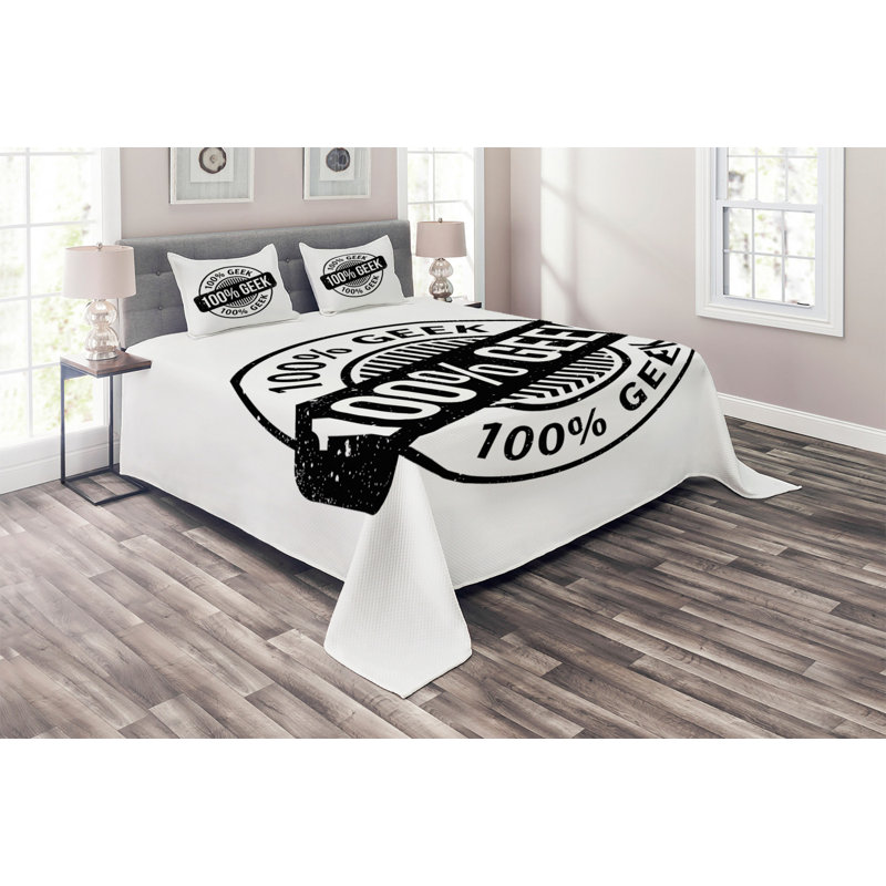 Modern & Contemporary Polyester Coverlet, King Bedspread + 2 Shams