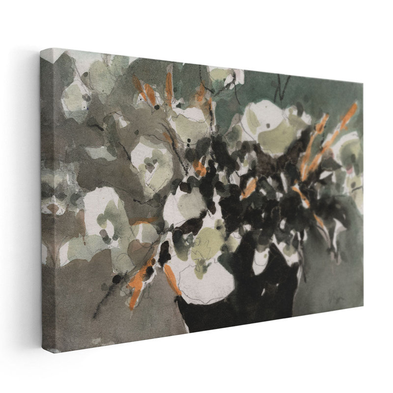 «Dark Flower Aesthetic II», reproduction d'art sur toile, H 24 po x l 36 po