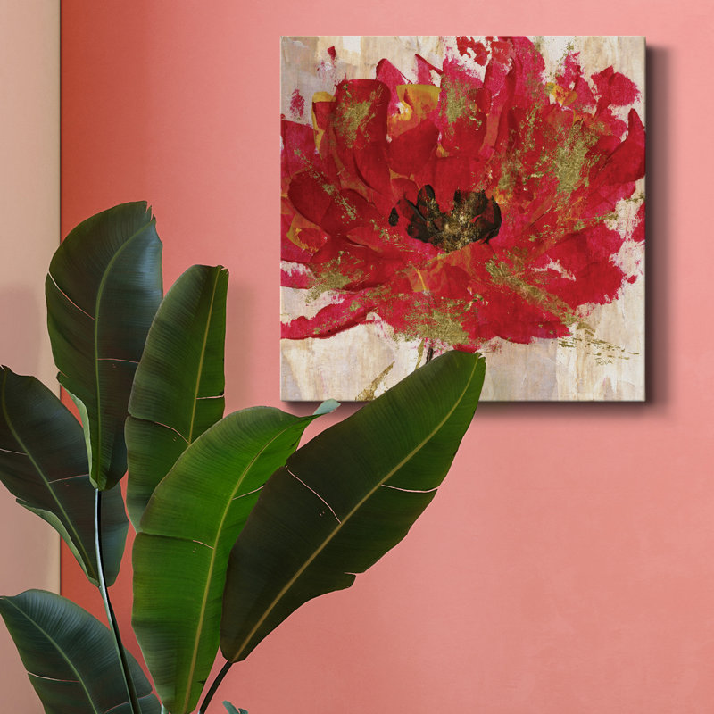 " Red Infusion III ", 10" H x 10" W x 1.5" D