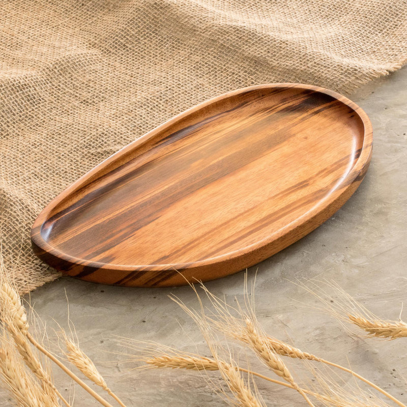 Handmade Served With Care Wood Tray