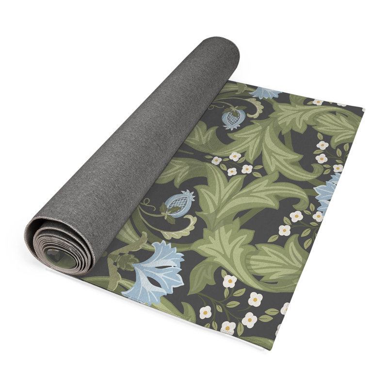 Tapis d'extérieur Ogee Leaf, Tapis de couloir 2 pi 6 po x 8 pi
