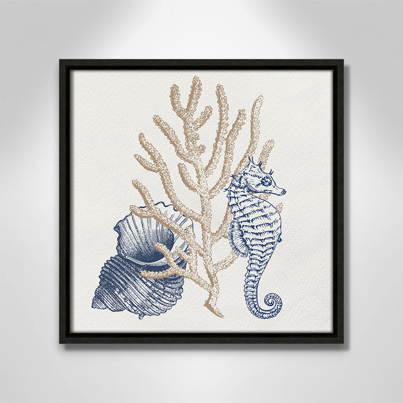 «Into the Sea II» par Kimberly Allen, Espresso, H 13,5 po x l 13,5 po
