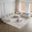 Clasien Modern Chenille Curved Sectional Sofa with Double Cushion Comfort and Neck Pillow Support-115751554