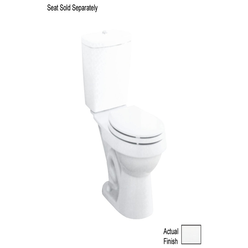 Rockton Dual Flush Elongated Toilet Bowl Only, White