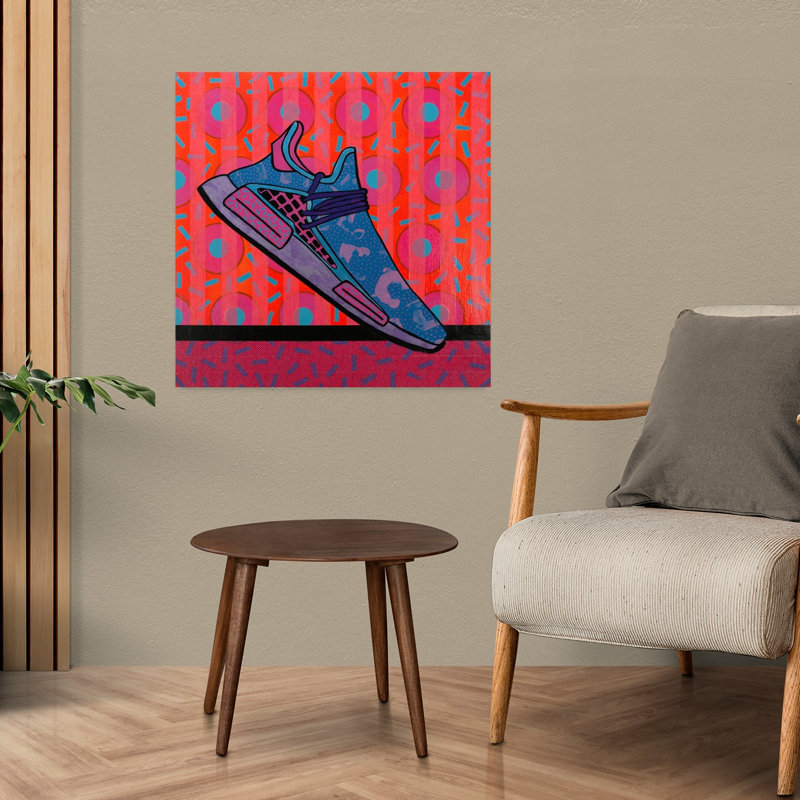 Art contemporain abstrait géométrique, H 24 po x l 24 po