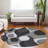 Premium Machine Washable Lisse Black Rug-2133121527