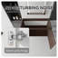 Meuble-lavabo flottant de 36 po de largeur, fabrication en contreplaqué avec portes à fermeture en douceur, unité de rangement murale (lavabo non inclus), brun-1834498796-1834498799