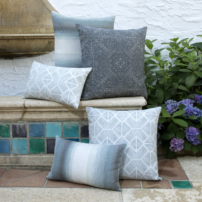Bakuba Outdoor Rectangular Sunbrella® Pillow Cover & Insert, Stream